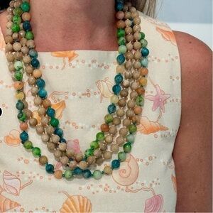 Monkee’s The Liv Layering Necklace Green $50